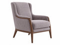 Poltrona 75 x 85 x 100 cm in tessuto grigio con struttura in legno - stile moderno