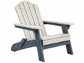Sedia da giardino Adirondack 82 x 75 x 95 cm in plastica beige e grigio stile classico