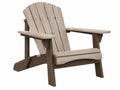 Sedia da giardino Adirondack 83 x 80 x 96 cm in plastica effetto legno beige e marrone